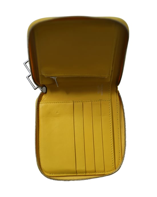 Acne Studios Reißverschluss-Geldbörse aus blauem Leder - Image 6