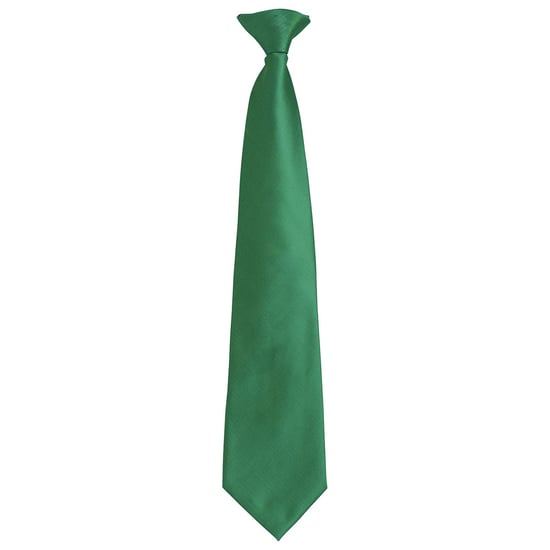 Premier - "Colours Fashion" Krawatte Zum Anklemmen für Herren/Damen Unisex (Smaragd) - Image 1