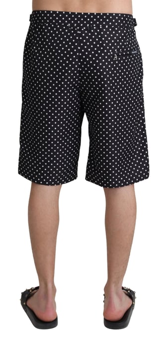 Dolce & Gabbana Hommes - Short de bain à pois noirs - maillots de plage - Image 3