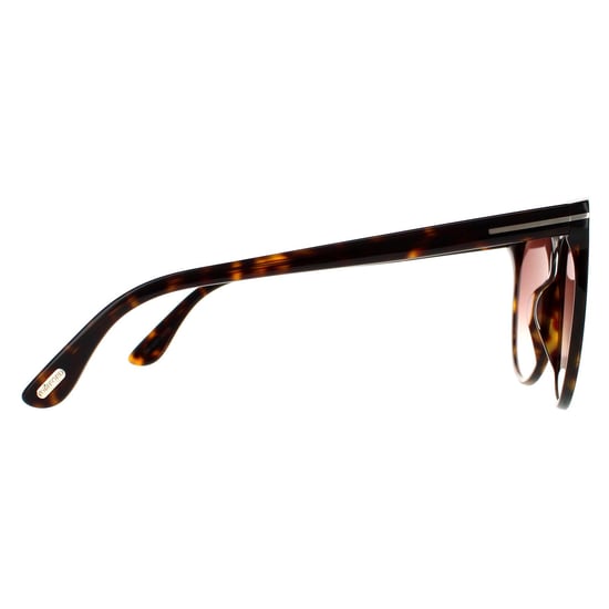 Tom Ford Cat Eye Womens Dark Havana Braun Gradient Sonnenbrille - Image 4