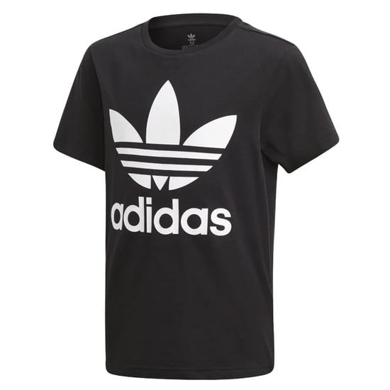 Adidas trefoil kinder schwarz/weißes t-Shirt - Image 1