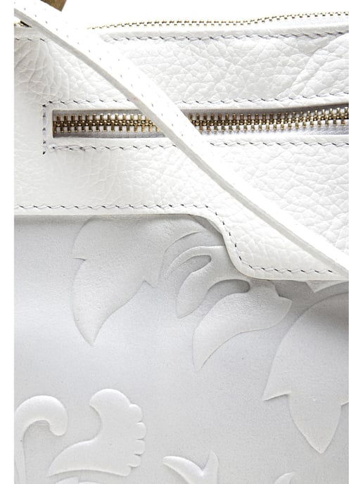 Renata Corsi SS22 RC 8087 Blanc Cuir de vachette Sac - Image 3