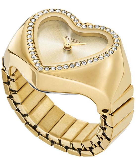 Fossil Uhr Ring Damen Gold Uhr ES5407 - Image 1