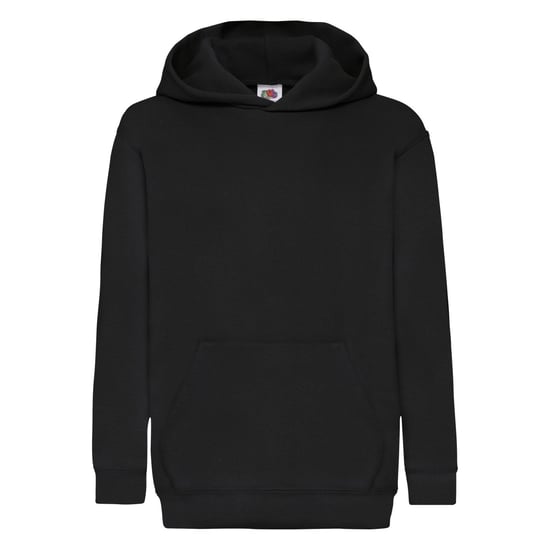 Fruit Of The Loom Kinder Unisex Sweatshirt mit Kapuze / Hoodie (Schwarz) - Image 1
