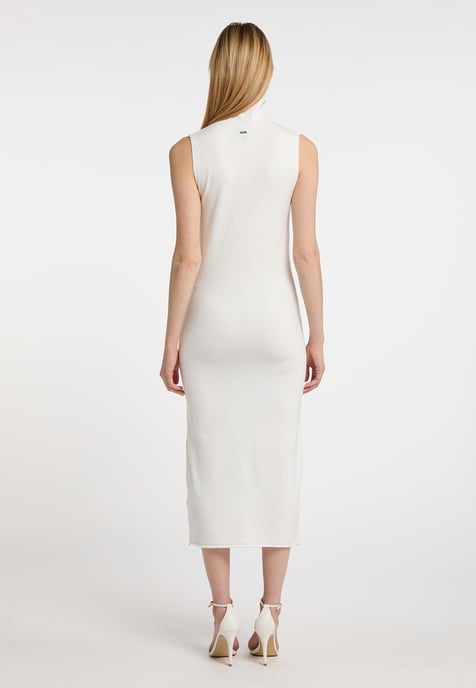 Dreimaster Strickkleid Damen Wollweiss - Image 3