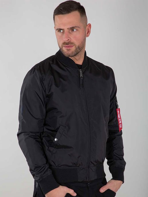 Alpha Industries Herren MA-1 TT Bomberjacke in Schwarz - Image 3