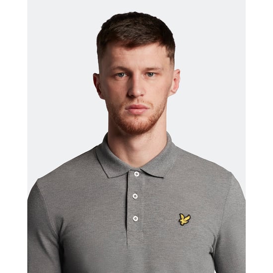 Lyle & Scott Herren Poloshirt mit langen Ärmeln und Kragen - Image 3