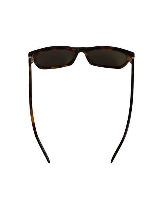 Gucci GG0449S Herren Rechteckige Schildpatt Sonnenbrille aus braunem Acetat - Image 6