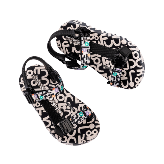Playtime x Fabula Black/Beige Sandals - Image 3