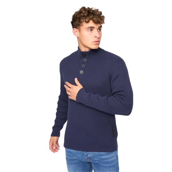 Crosshatch - "Wellburys" Pullover für Herren (Marineblau) - Image 1