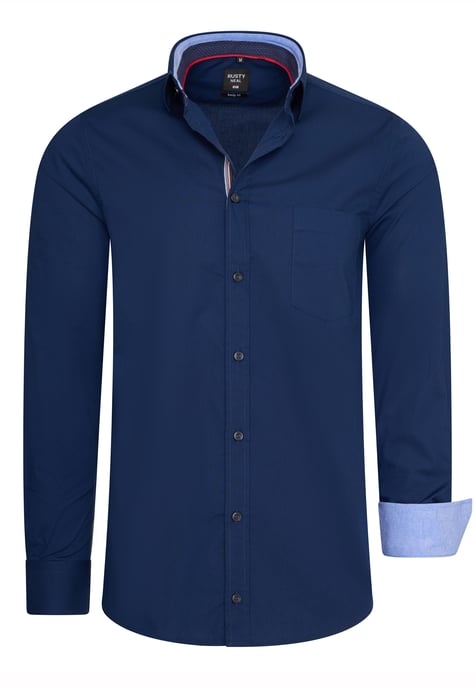 Rusty Neal Overhemd Regular Fit Blau - Image 1