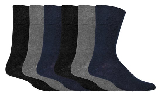 Herren 6er Pack nicht elastische Diabetikersocken mit handgekettelten Zehennähten - Image 1