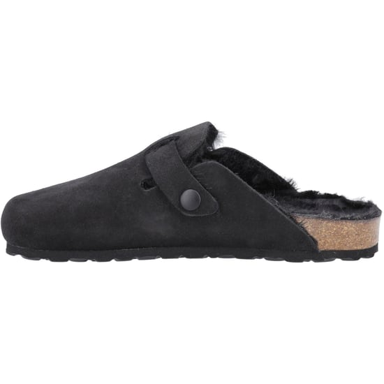 Hush Puppies Jade Leder Damen Schwarz Hausschuhe - Image 4