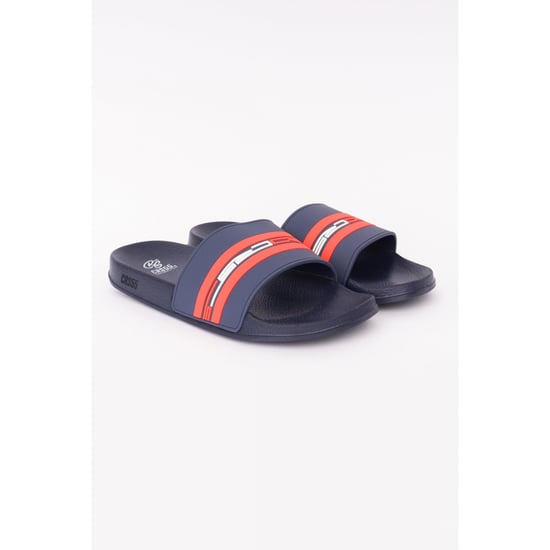 Crosshatch - Herren Badesandale "Mentella" (Marineblau/Rot) - Image 1