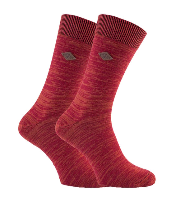Farah - 2 Paar Herren 1920 helle Farbe Luxus Baumwolle dünn Casual Crew Socken - FNS008RDAP - Image 1