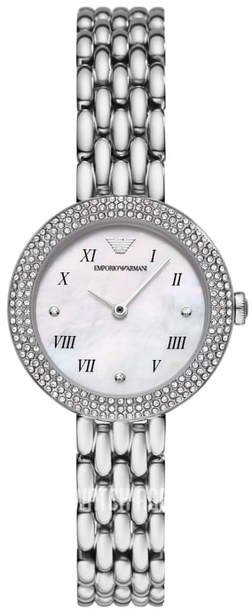 Emporio Armani Rosa Silber Damen Armbanduhr AR11354 - Image 1