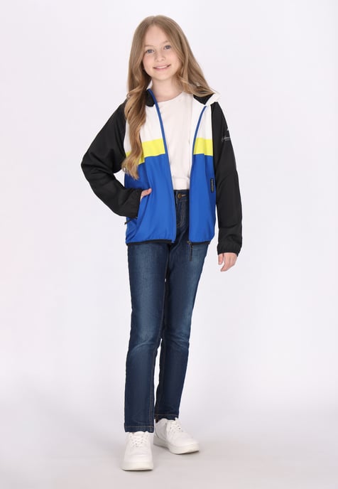 Schmuddelwedda Anorak Mädchen (Kids) Königsblau Colorblock - Image 2