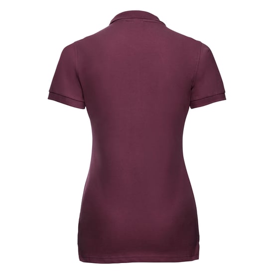 Russell - Polo-Shirt mit kurzen Ärmeln - Damen (Bordeaux) - Image 2