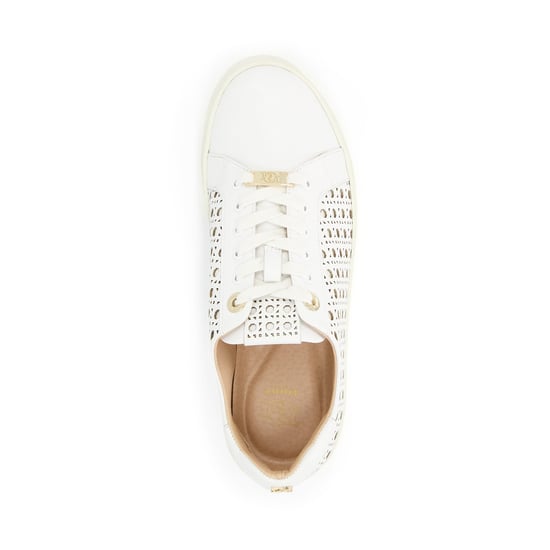 Dune Ease Leder Damen Weiße Turnschuhe - Image 4