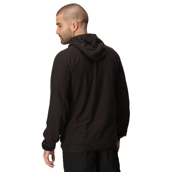Regatta - "Navigate" Fleecejacke Durchgehender Reißverschluss für Herren (Schwarz/Mittelgrau) - Image 4