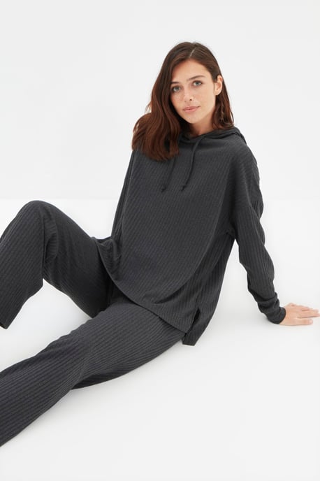 Trendyol Femmes Encapuchonné Pyjama Ensemble - Image 3