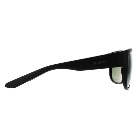 Dragon Square Mens Matte Black G15 Green Sonnenbrille - Image 4