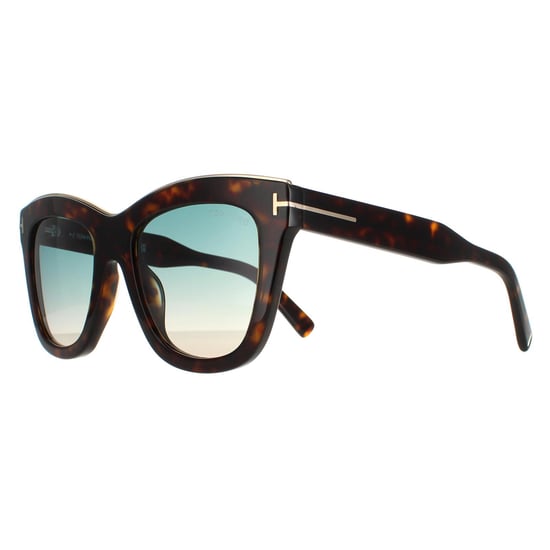 Tom Ford Square Womens Dark Havana Green Gradient Julie FT0685