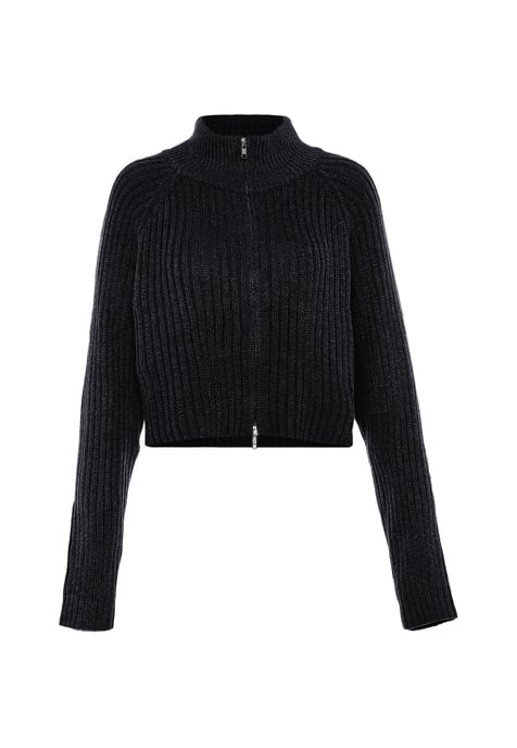 Mymo Strickjacke Damen schwarz - Image 1