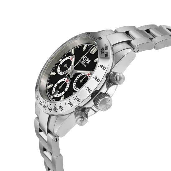 Gevril  Men's  New Amsterdam 44607B Swiss Automatic ETA 7750  Black Dial Special Edition Watch