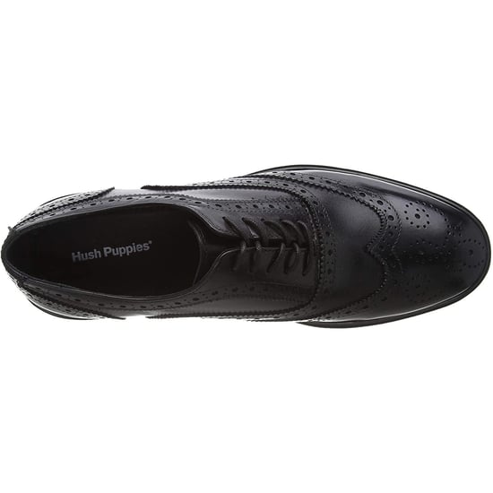Hush Puppies Mens Santiago Leather Brogues (Black)