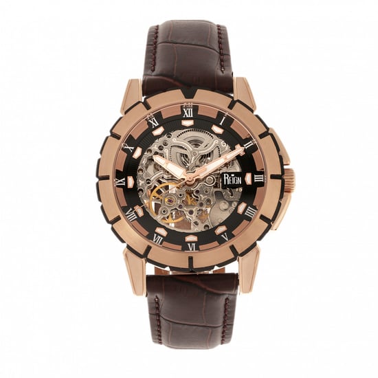 Reign Philippe Automatik Skelett-Lederarmbanduhr - Image 1