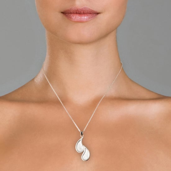 Orphelia Damen 925 Sterling Silberkette mit Anhänger - Silber ZH-4699 - Image 4