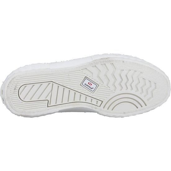 Superga 2631 Kalbshaar Details Leder Damen Weiß Avorio/Leopardenflecken Turnschuhe - Image 3