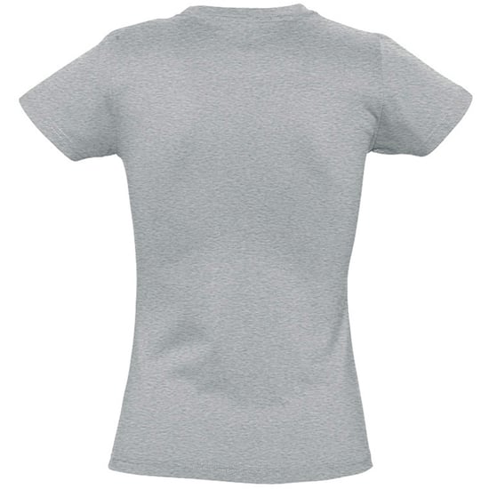 SOLS Womens/Ladies Imperial Heavy Short Sleeve T-Shirt (Grau meliert) - Image 2