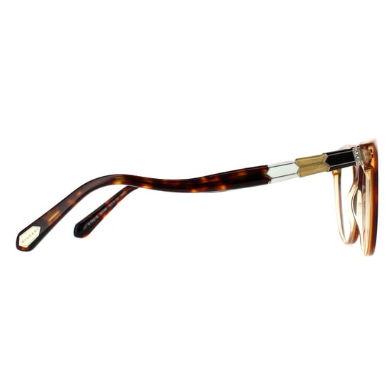 Bvlgari Cat Eye Damen Havanna Bernstein gelb klar Brillenfassungen - Image 4