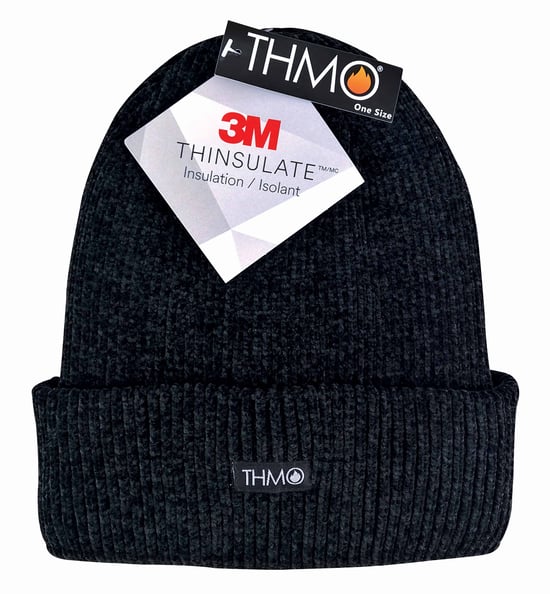 THMO - Ladies Thermal 40g 3M Insulation gefüttert Chenille Beanie Hut - Image 2