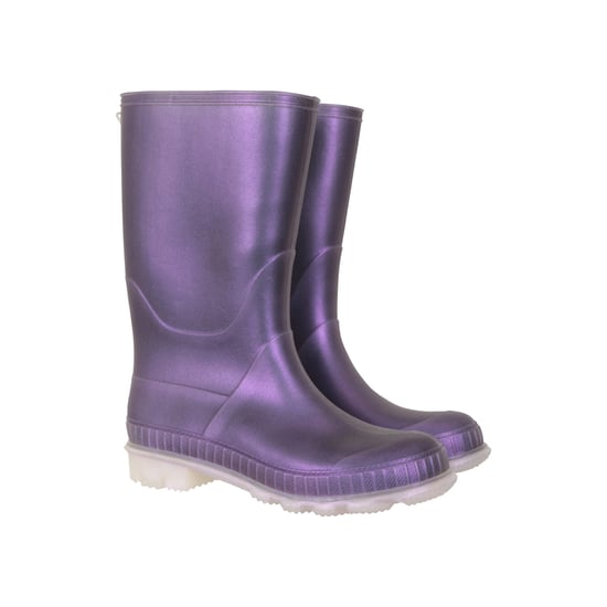 Mountain Warehouse Childrens/Kids Plain Wellington Stiefel (Lila) - Image 1