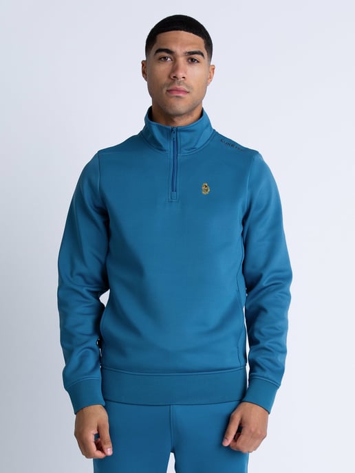 Luke 1977 Men's Ttpqr Quarter-Zip Sweat in Blue - Image 1