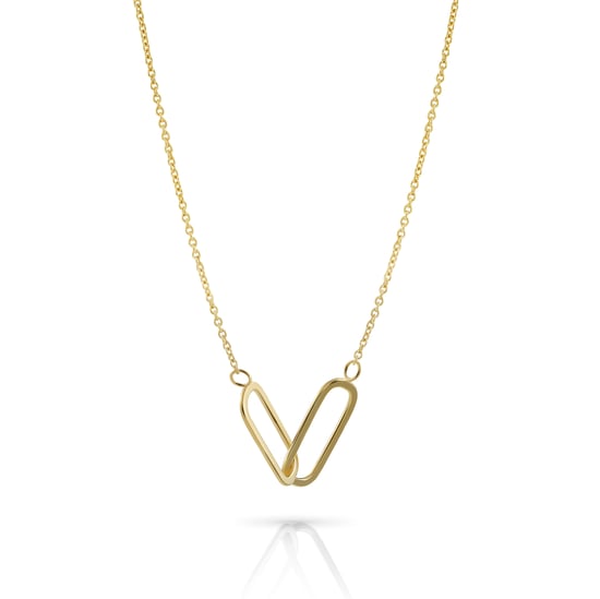 Orphelia 'Rose' Women's 925 Sterling Silver Necklace - Gold ZK-7561/G