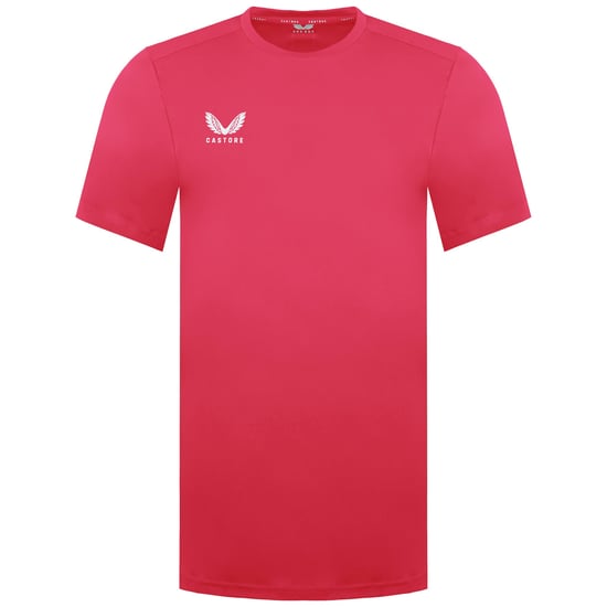 Castore Logo Herren Trainings-T-Shirt in Rosa - Image 1