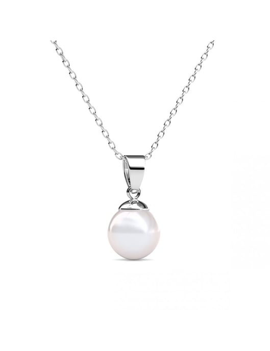Vollmond-Perlen-Anhänger - Silber und Kristall - Image 4