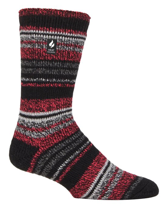Heat Holders - Herren Extra Dicke Thermosocken für den Winter | Warme Flauschige Fleeceisolierte Socken | Geschenke für Männer - Schwarz (Bari) - Image 1