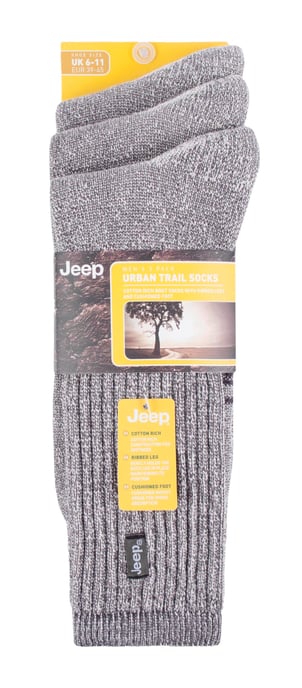 JEEP - 3 Paar Herren Vintage Baumwolle gepolstert Socken für Wanderschuhe - Image 2