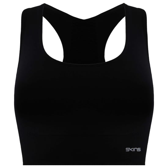 Skins DNAmic Base Damen Schwarzer Sport-BH - Image 1