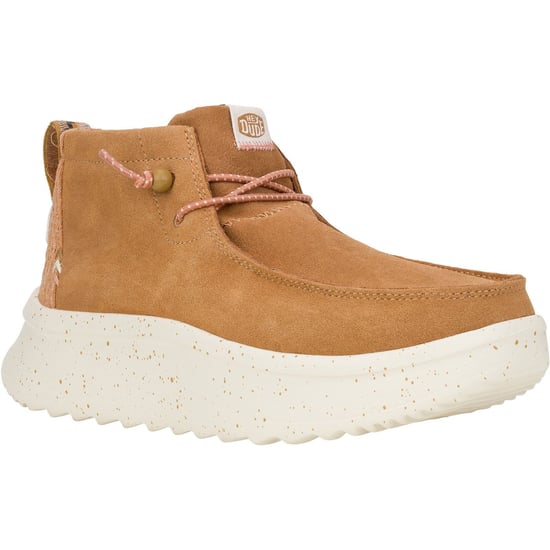HEYDUDE Wendy Peak Hi Wildleder Damen Stiefel Chestnut - Image 1
