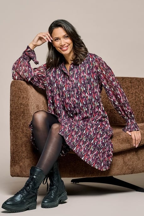 Kenny Print Tunika Taupe / Multi - Image 1