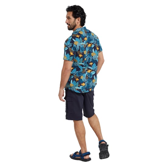 Mountain Warehouse Herren Tropical Kurzarm-Shirt (blau) - Image 3