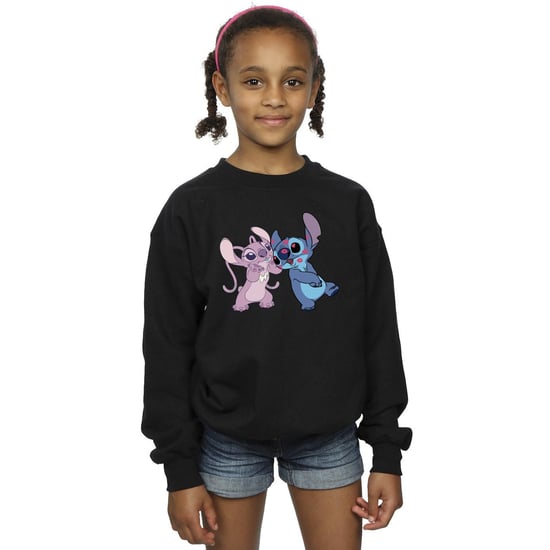 Disney Lilo & Stitch Kisses Sweatshirt für Mädchen (Schwarz) - Image 3