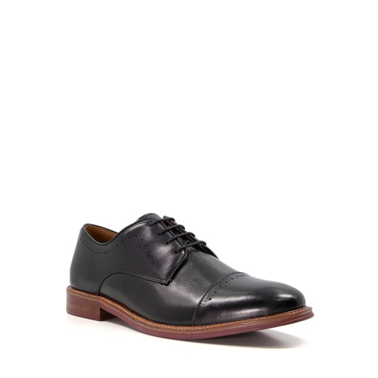 Dune Savion Leder-Herrenschuhe In Schwarz-Oxford-Stil - Image 1
