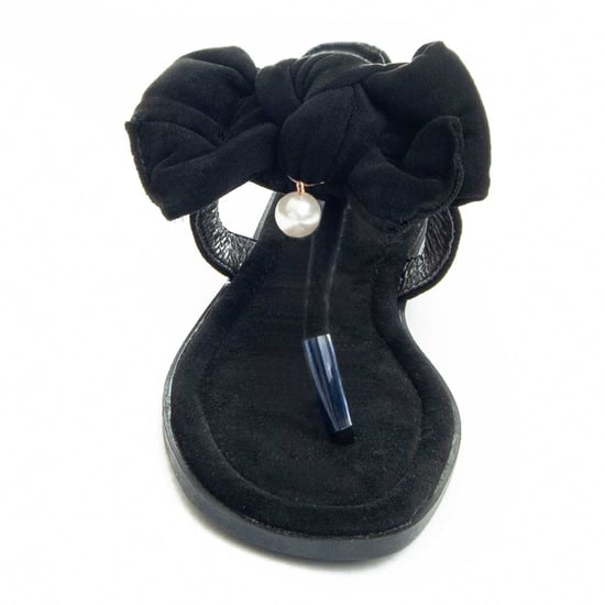 Montevida Flache Sandale Flipp4 in Schwarz - Image 4